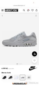 Nike Sportswear Tenisky 'Air Max 90', Šedá - 2