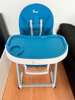 Bo Jungle jídelní židlička B-HIGH CHAIR Blue - 2