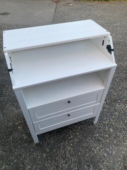Přebalovací komoda IKEA Sundvik - bíl. mořená - 2