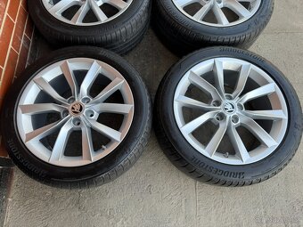 Alu 18" 5x112 orig. škoda "Modus" letní 75%, SUP3 - 2