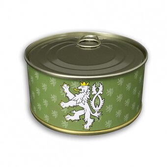 Opasek dárkový Český lev 4 cm - olivový - 2