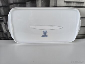 Porcelánový obdélníkový talíř, originál cibulák - 2
