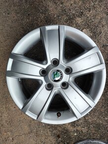 Originál škoda ALU kola 6,5Jx15 5x112 ET50 - 2