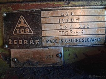 Soustruh TOS Žebrák - 2