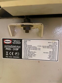 Kotoučová pila PKS -315k - 2