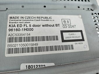 KIA CEED FACELIFT 2009 - 2012 CD MP3 - 96160-1H000 - KIA ED - 2