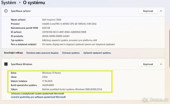 Dell Inspiron 15 3542 i3-4030 8GB 2xGPU 500GB W11Pro Red - 2