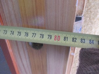 3x starší dveře-2x80P,proskl.1x90P.proskl."fládrované,pěkné - 2