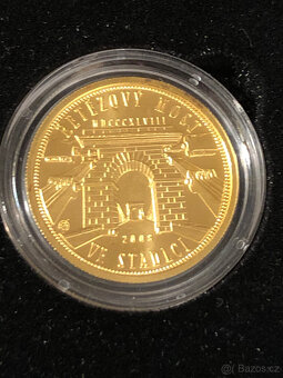 Zlatá mince řetězový most ve Stádlci - BK - 2