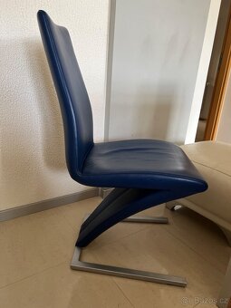 Prodám kožené židle 4ks Rolf Benz - 2