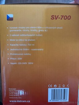 Odšťavňovač Sovio SV-700 - 2