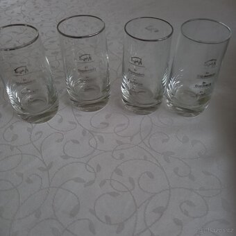 Skleněné panáky / štamprle – set 4 ks - 2