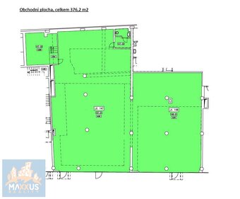 Pronájem obchodních prostor (376,2 m2), Chrudimská, Praha 3 - 2
