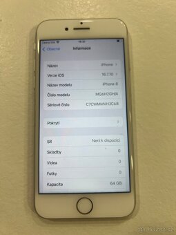 Iphone 8, 64GB barva bílá - 2