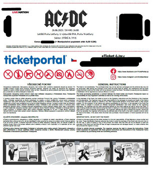 AC/DC 4x VSTUPENKA NEJLEPŠÍ SEKTOR U PÓDIA - 2