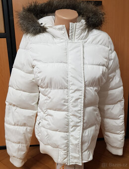 Bílá zimní bunda Lee Cooper vel. M - 2