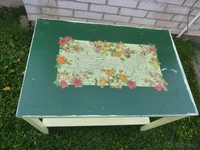 Stolek - masiv 75 x 50 cm, výška 60 cm - 2