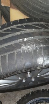 alu kola audi 5x112r17 letni pneu - 2