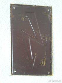 Plechová cedule s bleskem - 2