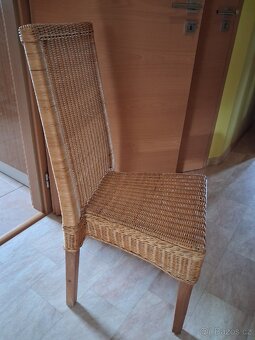 Ratanové židle 4ks - 2