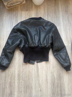 59 kožená bunda, bomber - 2