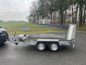 Bržděný přívěs na bagr 2700 kg, IFOR WILLIAMS, listová pera - 2