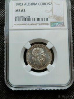 1 Koruna 1903, František Josef I., TOP stav - 2