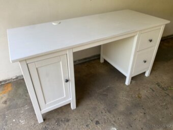 IKEA Hemnes psací stůl - bíl. mořidlo - 2
