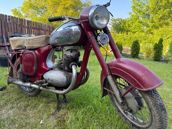 Jawa 250 - 353, 1956, doklady, okresní SPZ - 2