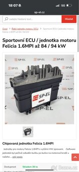 Prodám upravenou řidiči jednotku na Felicia 1.6mpi - 2