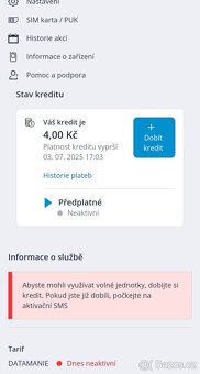 Datamanie 100 GB - původní tarif za 349 CZK - 2