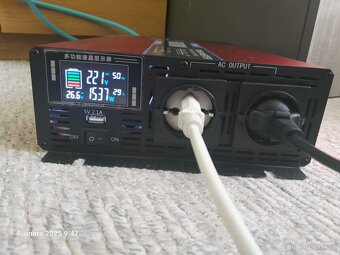 Prodám nový sinusový měnič napětí 24V 3,5 /8kW s d.o. - 2