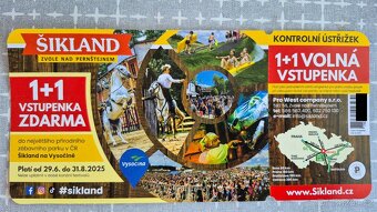 Zábavný park Šikland voucher 1+1 - 2