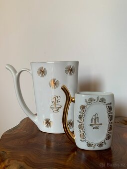 Československé porcelánové pohárky na vřídelní vodu - 2