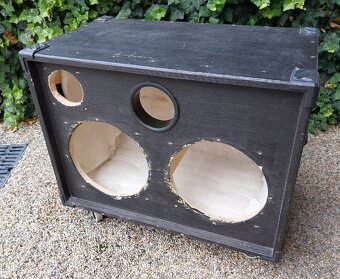 Prázdný basový reprobox 2x10" s hornou, překližka - 2