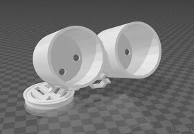 Držák budíků do palubky Golf4/Passat B5.5 - 2