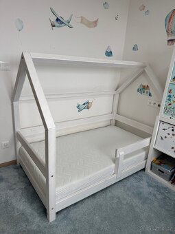 Domečková postel Benlemi TERY 90x160 + matrace METROPOLIS - 2