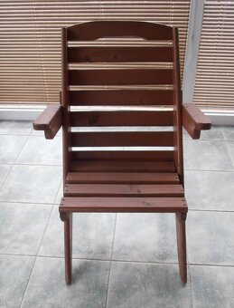 křeslo dřevěné - zahradní - 2