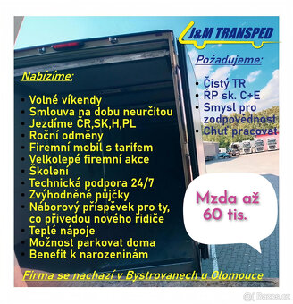 Řidič kamionu pro J&M Transped - 2