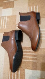 Kotníčkové kožené boty 5th Avenue - 2