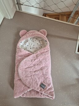 Fusak/zavinovačka/deka do autosedačky Sleepee Royal Pink - 2