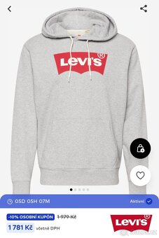 Levis mikina a kapucí vel.L - 2