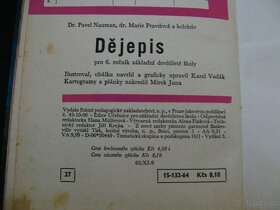 učebnice Dějepis pro 6. ročník z roku 1964 - 2