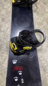 Snowboard Freesurf 147cm s vázáním Blackhole - 2
