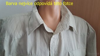 Pánská slim košile s proužky Refree Denim/XL/2x67cm - 2