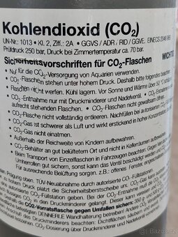 Tlaková 2l láhev na CO2 - 1500g - 2