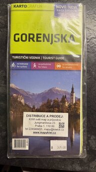 Turistická mapa Gorenjska - 2