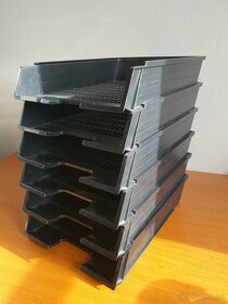 Plastové stohovatelné kontejnery / boxy na papír / pořadače - 2