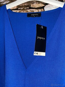 Modré šaty Papaya-S/36 - 2