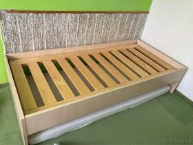 Jednolůžková postel 96x206 + rošt + matrace - 2